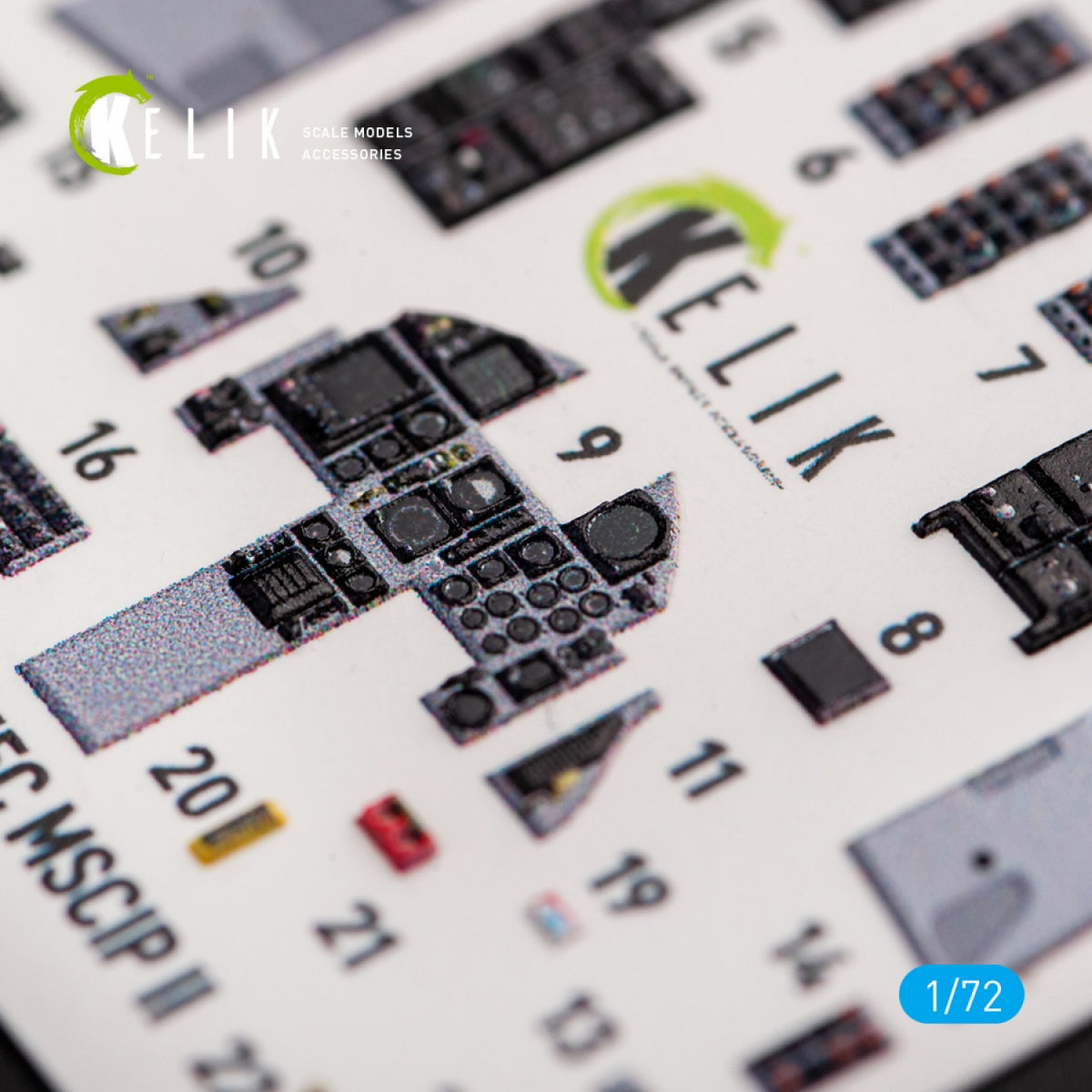 KELIK K72048 F-15C MSIP II EAGLE INTERIOR 3D DECALS FOR GWH 1/72 – image 9