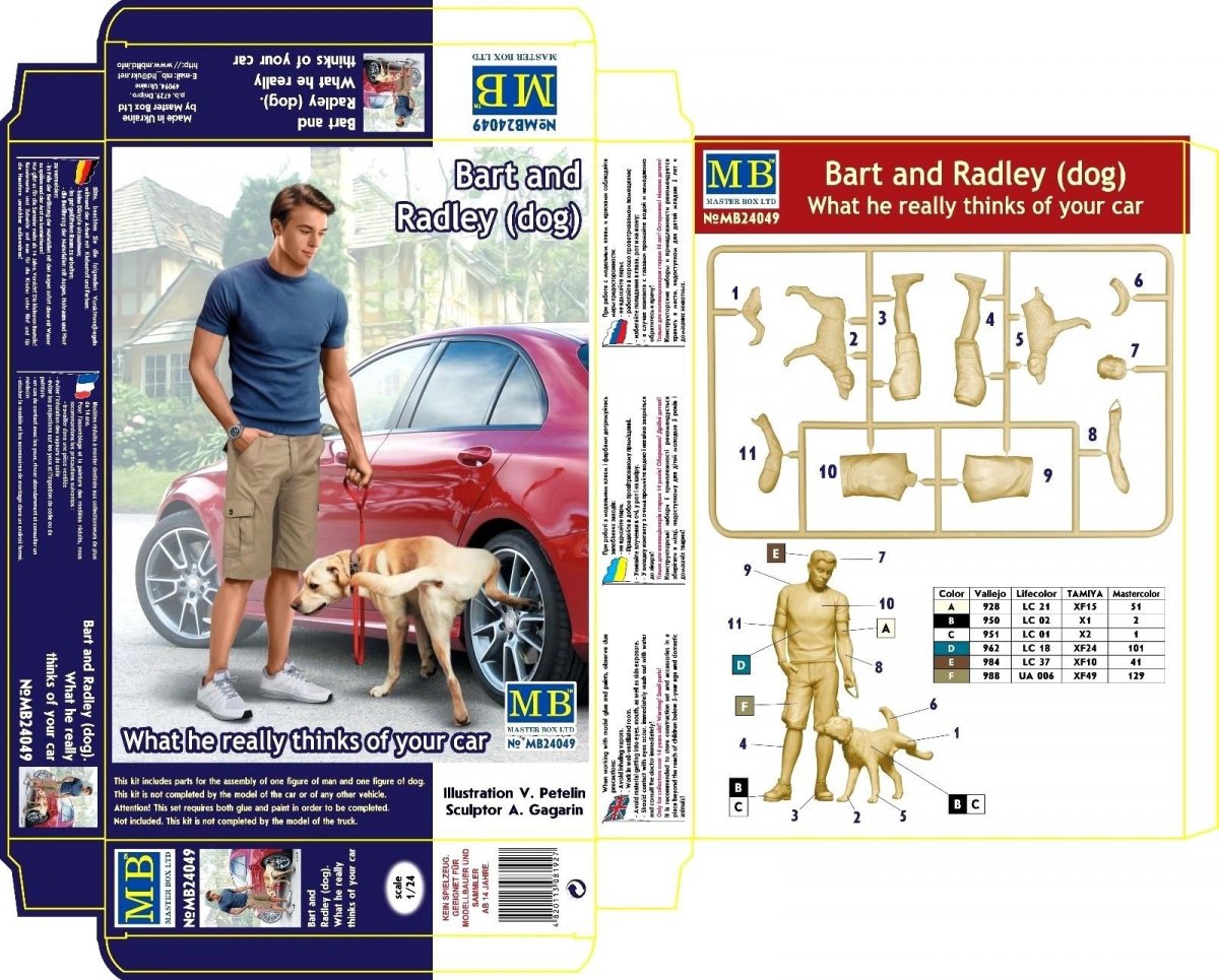 Master Box 24049 Bart and Radley (dog) 1/24 – imagen 2