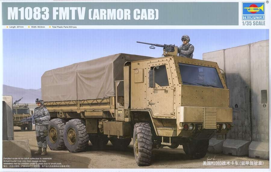 Trumpeter 01008 M1083 FMTV Camion cargo avec cabine blindée (1/35)