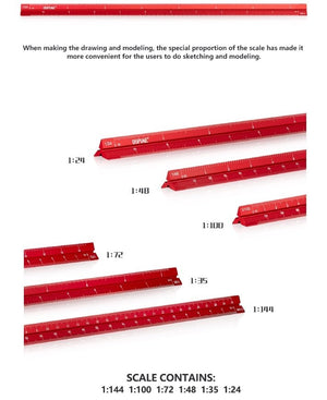DSPIAE AT-AS Aluminum Alloy Scale / Linijka – Bild 2