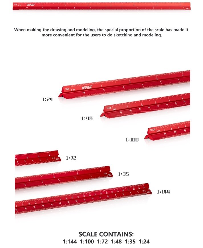 DSPIAE AT-AS Aluminum Alloy Scale / Linijka – Bild 2