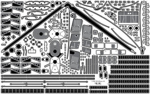 Pontos 23008F1 IJN MIKASA 1905 Detail Up Set 1/200 – Bild 28