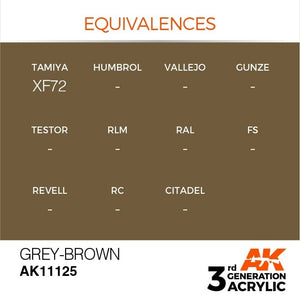 AK Interactive AK11125 GREY-BROWN – STANDARD 17ml – immagine 3
