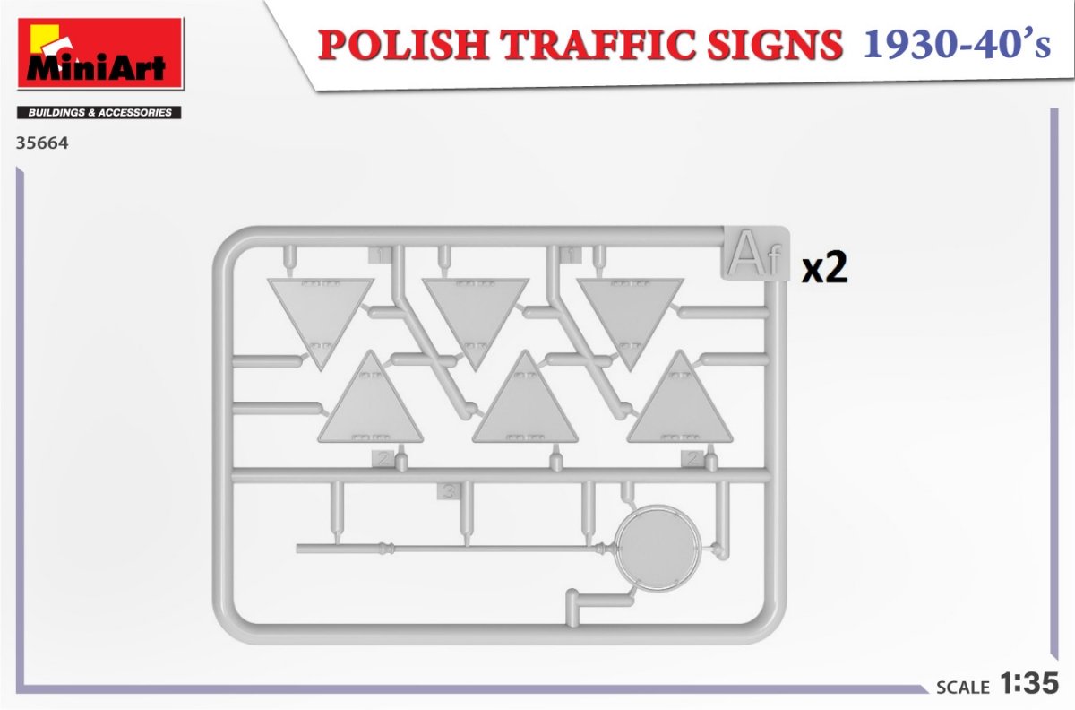 MiniArt 35664 POLISH TRAFFIC SIGNS 1930-40’s 1/35 – Bild 5