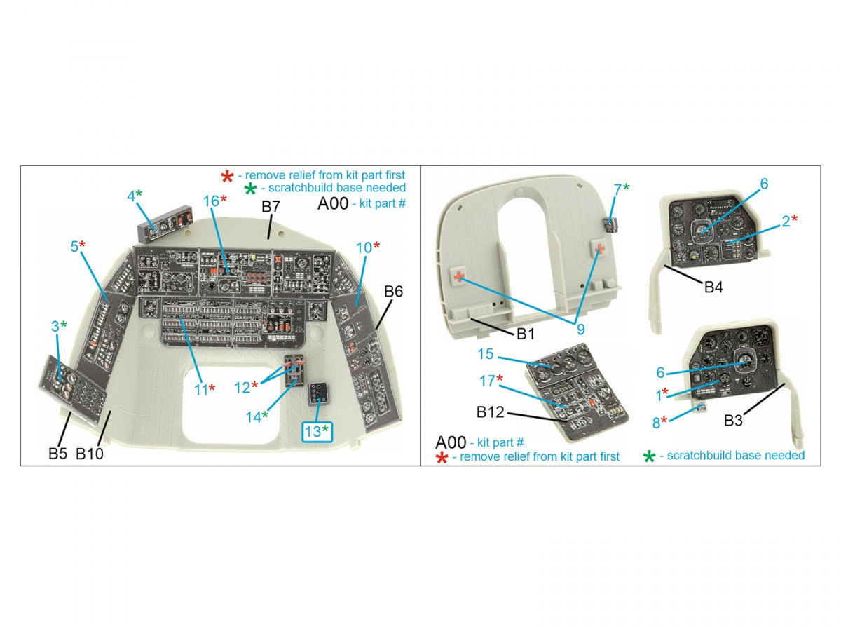Quinta Studio QDS-35110 Mi-17 3D-Printed coloured Interior on decal paper (Trumpeter) (Small version) 1/35 – immagine 2