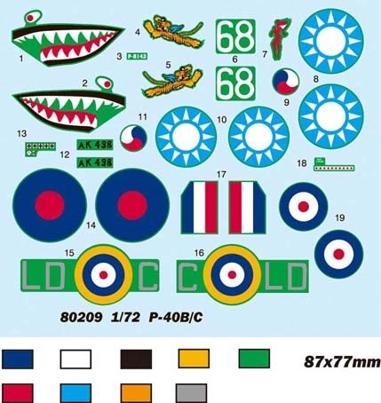 Hobby Boss 80209 P-40B/C &amp;quot;HAWK&amp;quot;-81A 1/72 – Bild 3