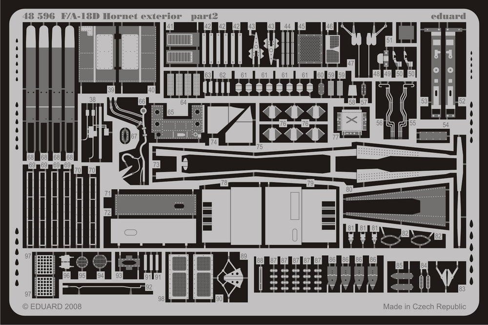 Eduard 48596 F/ A-18D exterior 1/48 (HOBBY BOSS) – imagen 2