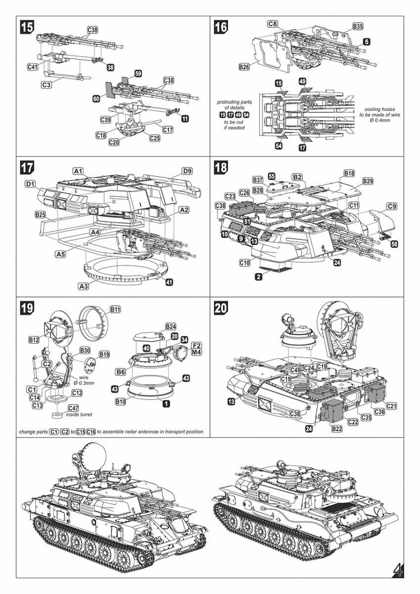 Armory Models 72443 ZSU-23-4V1 Shilka mod.1970 Soviet Modern AA SPG 1/72 – Bild 23