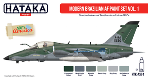 Hataka HTK-AS74 Modern Brazilian AF paint set vol. 1 (6x17ml) – image 2