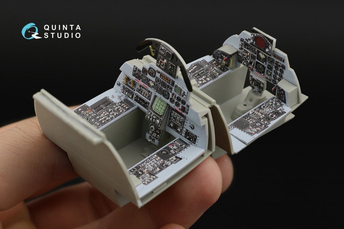 Intérieur imprimé en 3D et coloré sur papier décalcomanie (Revell) Quinta Studio QD32039 F-4E 1/32 – image 6