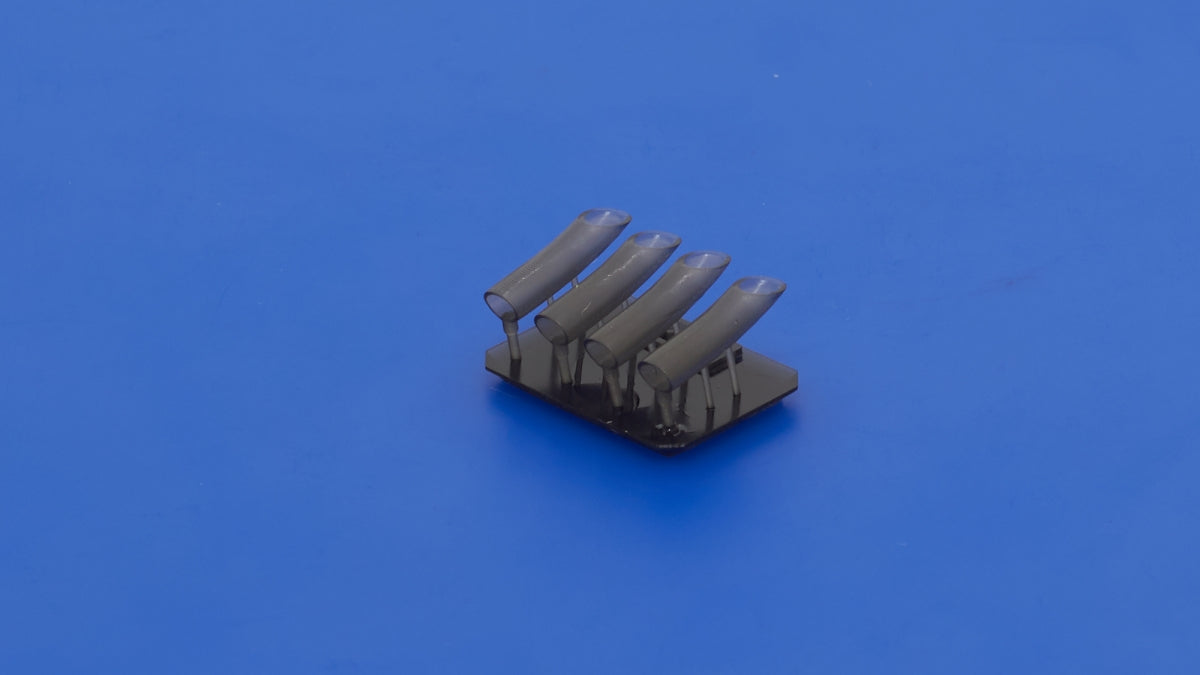 Omask 104820 Hs 129 Exhausts curved (for Hasegawa/Hobby 2000) 3D print 1/48 – Bild 3
