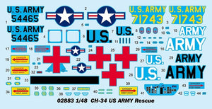 Trumpeter 02883 CH-34 US ARMY Rescue 1/48 – immagine 12