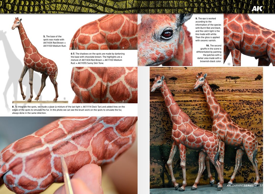 AK Interactive AK518 AK LEARNING 14: PAINTING ANIMAL FIGURES English – imagen 9