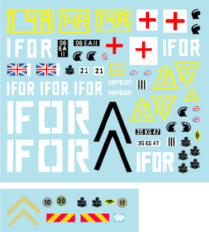 Star Decals 35-C1067 The Light Infantry. IFOR Bosnia. FV432, Scimitar and Warrior ISV 1/35 – Bild 2