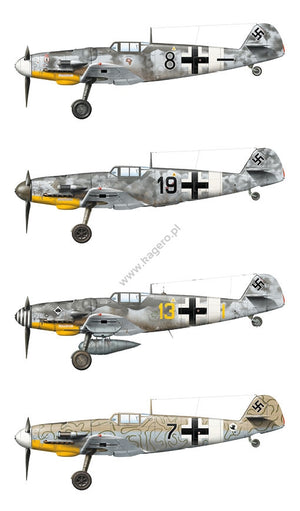Kagero 15034 Messerschmitt Bf 109s over the Mediterranean Part I (kalkomania/decals) EN/PL – imagen 7
