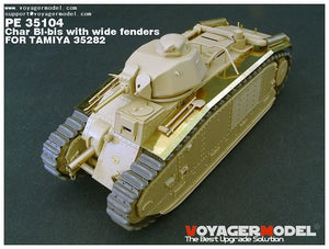 Maquette Voyager PE35104 Char bibis français de la Seconde Guerre mondiale avec ailes larges (version B incluant le canon) pour TAMIYA 35282 au 1/35 – image 11