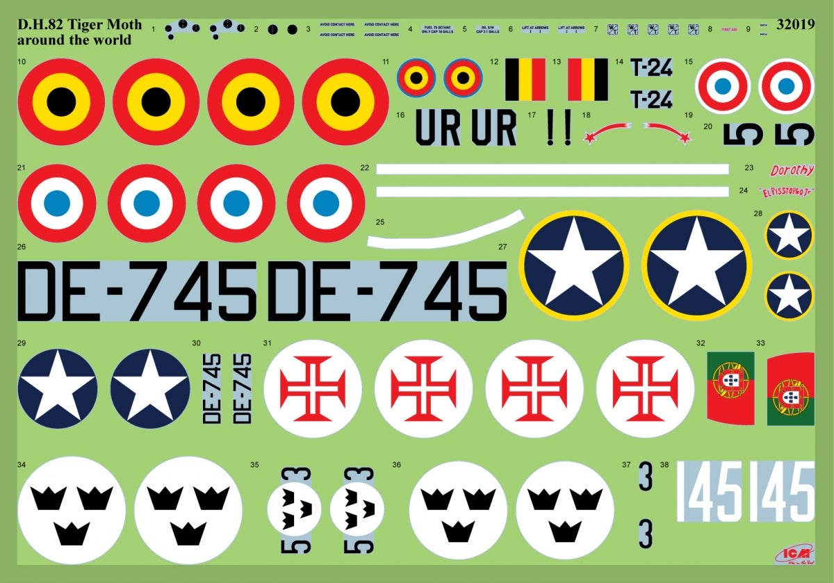 ICM 32019 DH.82A Tiger Moth 1/32 – immagine 7