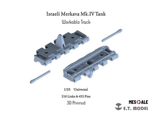 ET Model P35-024 Israeli Merkava Mk.IV Tank Workable Track ( 3D Printed ) 1/35