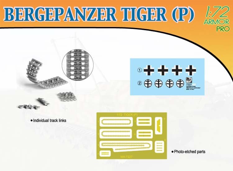 Dragon 7227 BERGEPANZER TIGER (P) 1/72 – immagine 5