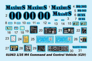 Trumpeter 01063 M4 Command and Control Vehicle (C2V) 1/35 – immagine 4