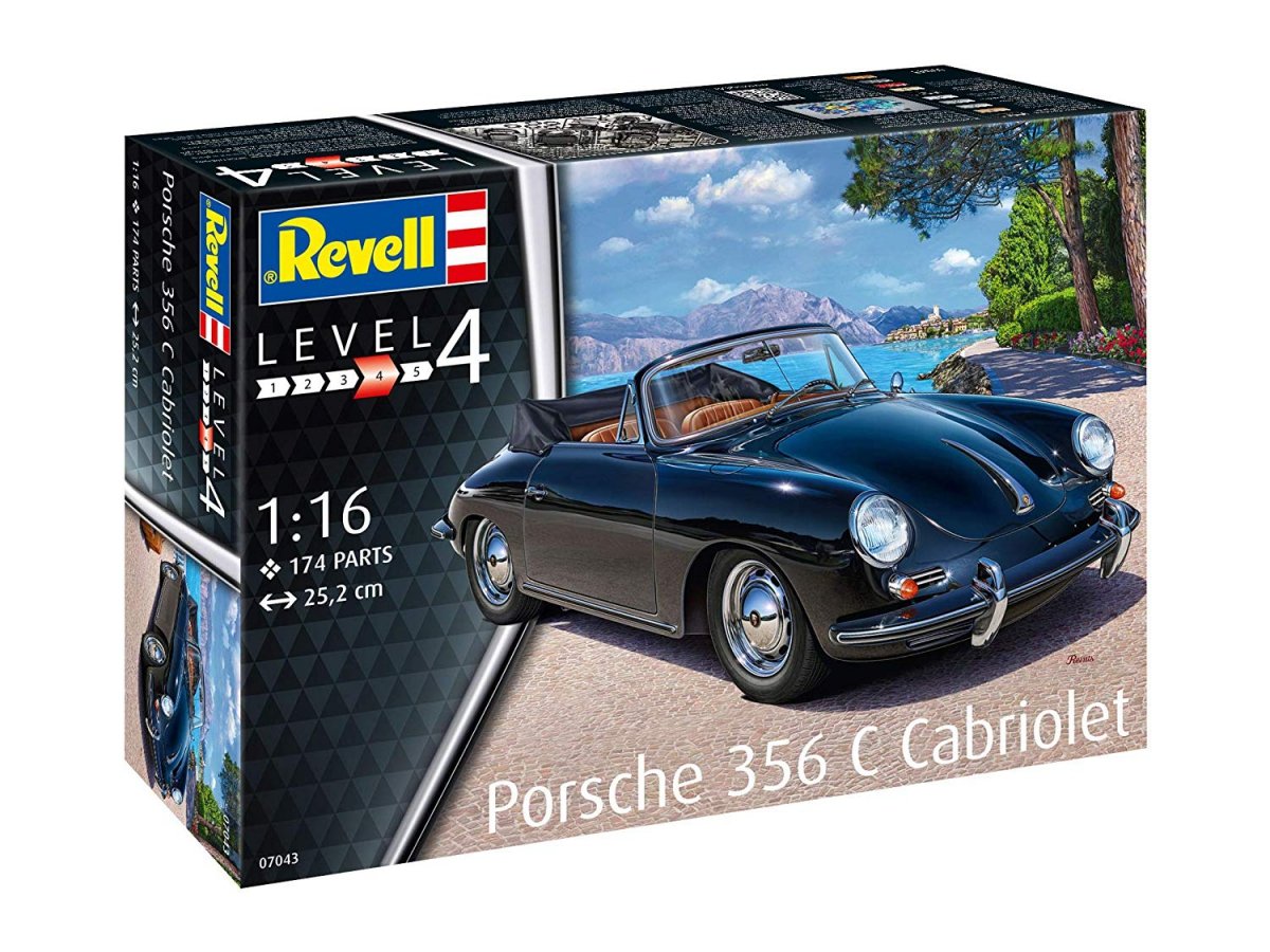 Revell 07043 Porsche 356 Cabriolet 1/16 – imagen 4