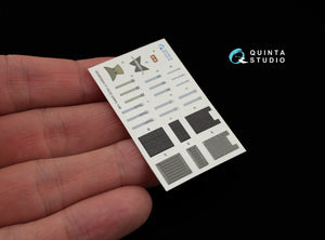 Quinta Studio QD48039 F-15C 3D-Printed &amp;amp; coloured Interior on decal paper (for GWH kit) 1/48 – immagine 7