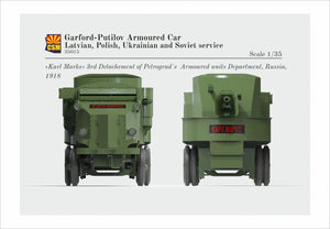 Copper State Models 35015 Voiture blindée Garford-Putilov, service letton, polonais, ukrainien, soviétique, échelle 1/35 – image 13