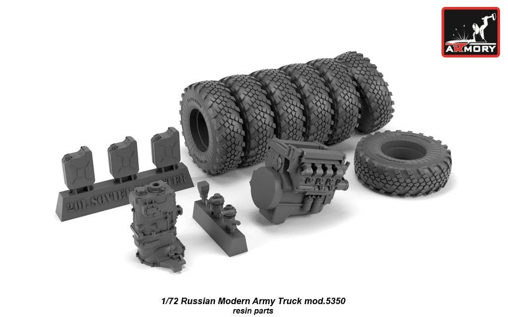 Armory Models 72406-R Russian Modern 4×4 Military Cargo Truck mod.4350 1/72 – Bild 9