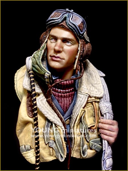 Young Miniatures YM1891 Bataille d'Angleterre Pilote de la RAF Seconde Guerre mondiale 1/10