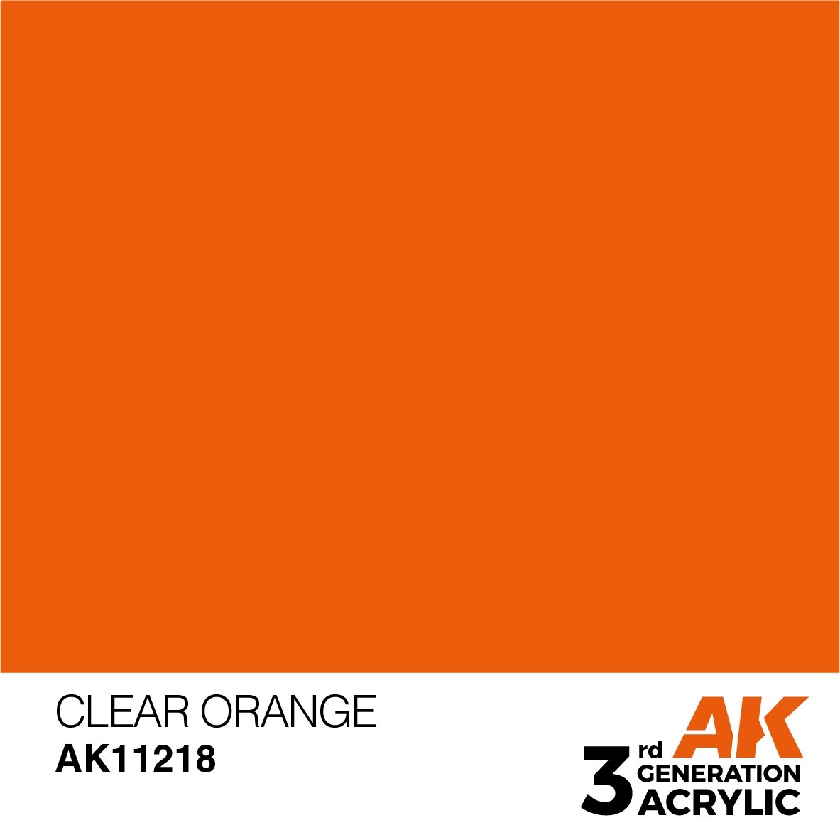 AK Interactive AK11218 ORANGE TRANSPARENT – STANDARD 17 ml