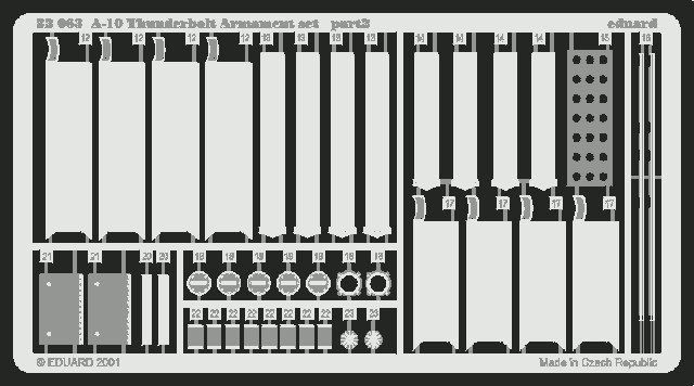 Eduard 32063 A-10 armament 1/32 TRUMPETER – immagine 2