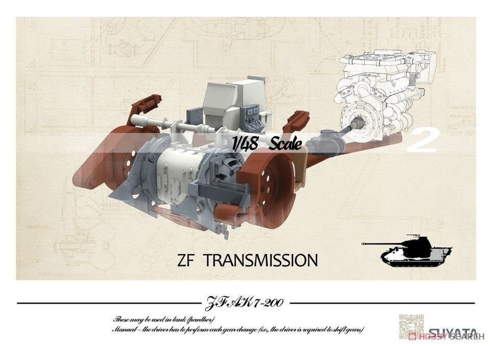 Suyata NO-001 Panther A w/ Zimmerit &amp;amp; Full Interior + 16t Strabokran w/ Maintenance 1/48 – Bild 3