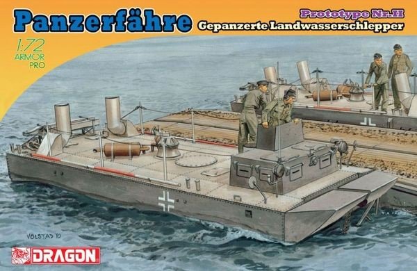 Dragon 7490 Panzerfahre Gepanzerter Landwasserschlepper Prototype Nr.II 1/72