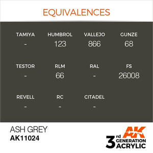 AK Interactive AK11024 Ash Gray 17ml – image 3
