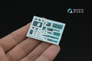 Quinta Studio QD+48578 MiG-21MF Fishbed-J (Gorkiy plant) 3D-Printed &amp;amp; colored Interior on decal paper (Eduard) (with 3D-printed resin parts) 1/48 – image 15