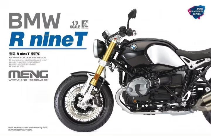 Meng Model MT-003S BMW R nineT (Pre-colored Edition) 1/9