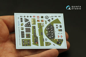 Quinta Studio QD32133 F6F-3 Hellcat 3D-Printed &amp;amp; coloured Interior on decal paper (Trumpeter) 1/32 – zdjęcie 5