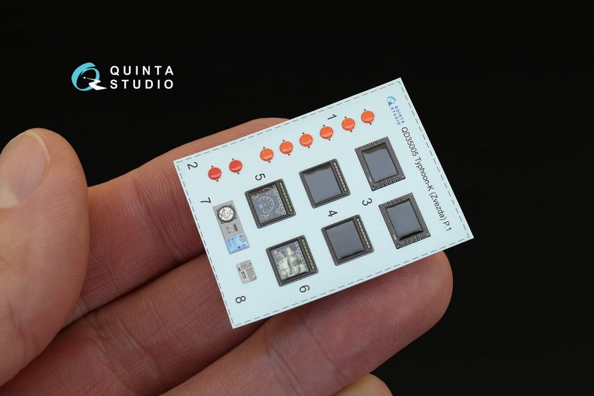 Quinta Studio QD35005 MRAP Typhoon-K 3D-Printed &amp;amp; coloured Interior on decal paper (for Zvezda kits) 1/35 – zdjęcie 3