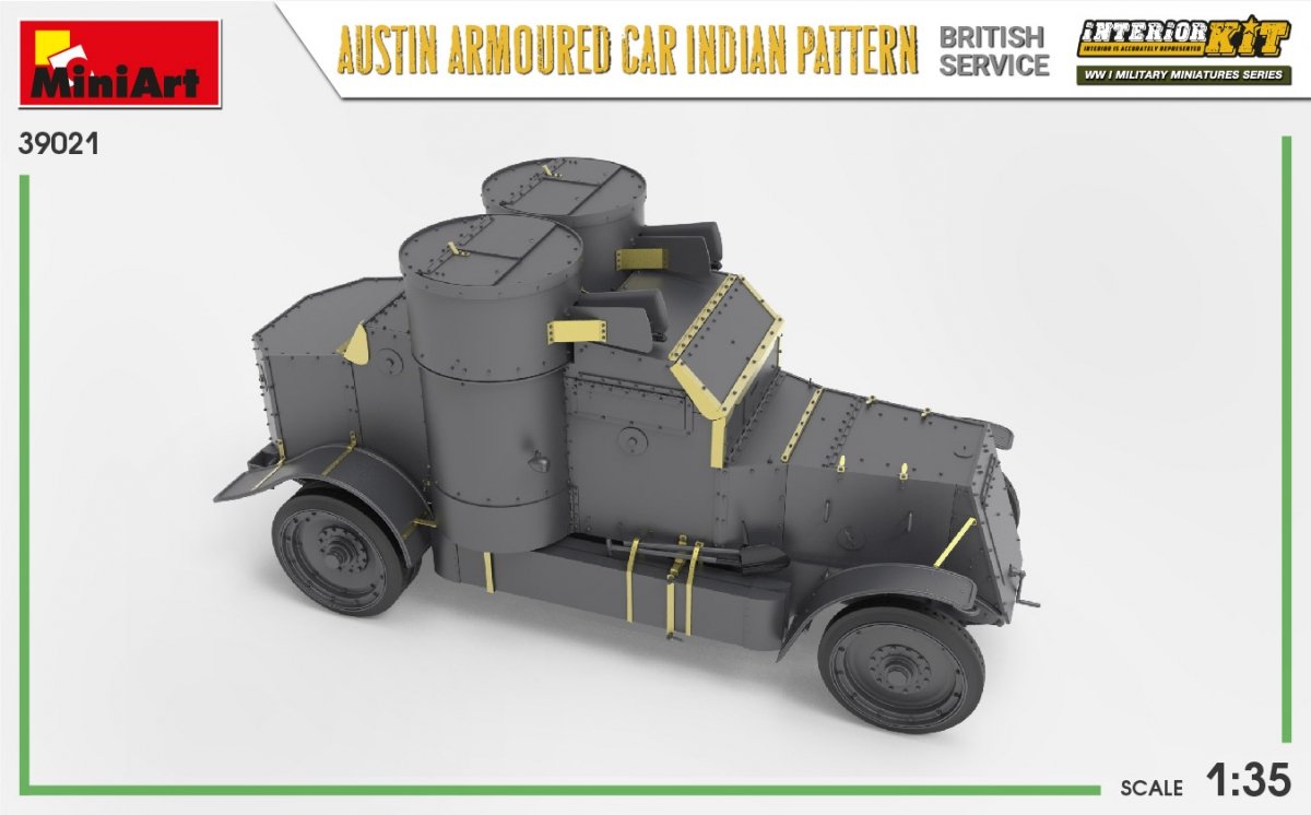 Miniart 39021 AUSTIN ARMOURED CAR INDIAN PATTERN. BRITISH SERVICE. INTERIOR KIT 1/35 – Bild 4