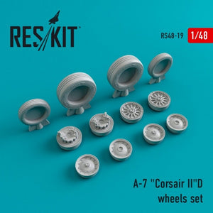 RESKIT RS48-0019 A-7 « Corsair II » (D) jeu de roues 1/48