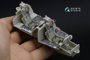 Intérieur imprimé en 3D et coloré sur papier décalcomanie Quinta Studio QD32035 F-4C (pour maquette Tamiya) 1/32  – image 3