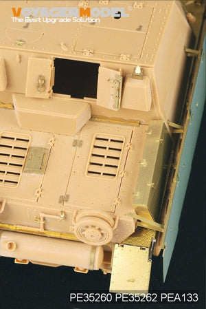 Voyager Model PEA133 WWII German Sturmpanzer IV Brummbar Early Version Side Skirts (For Tristar 35038) 1/35 – imagen 5