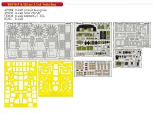 Eduard BIG49449 B-24D part I HOBBY BOSS 1/48