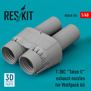 RESKIT RSU48-0256 T-38C &amp;quot;TALON LL&amp;quot; EXHAUST NOZZLES FOR WOLFPACK KIT (3D PRINTED) 1/48 – Bild 2