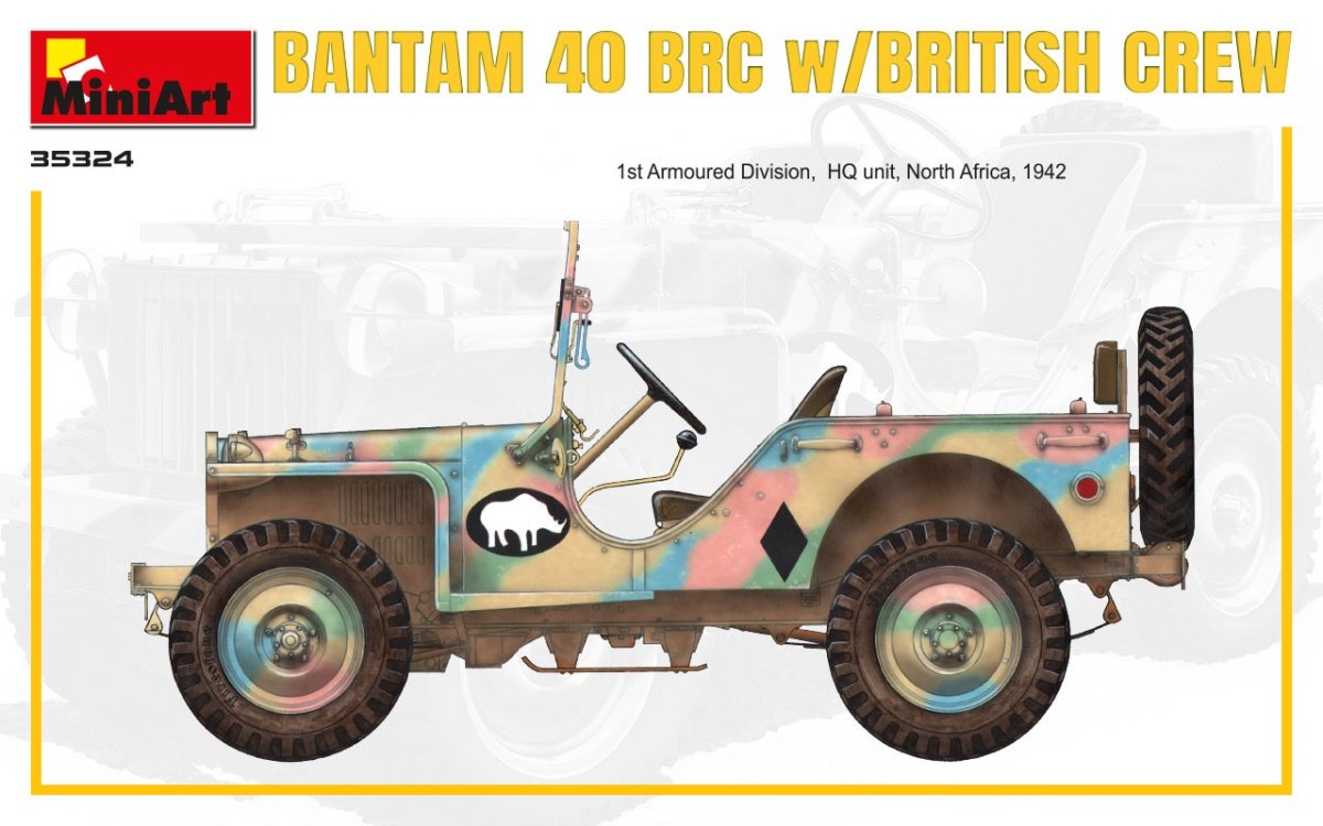 MiniArt 35324 BANTAM 40 BRC avec équipage britannique. Édition spéciale 1/35 – image 4