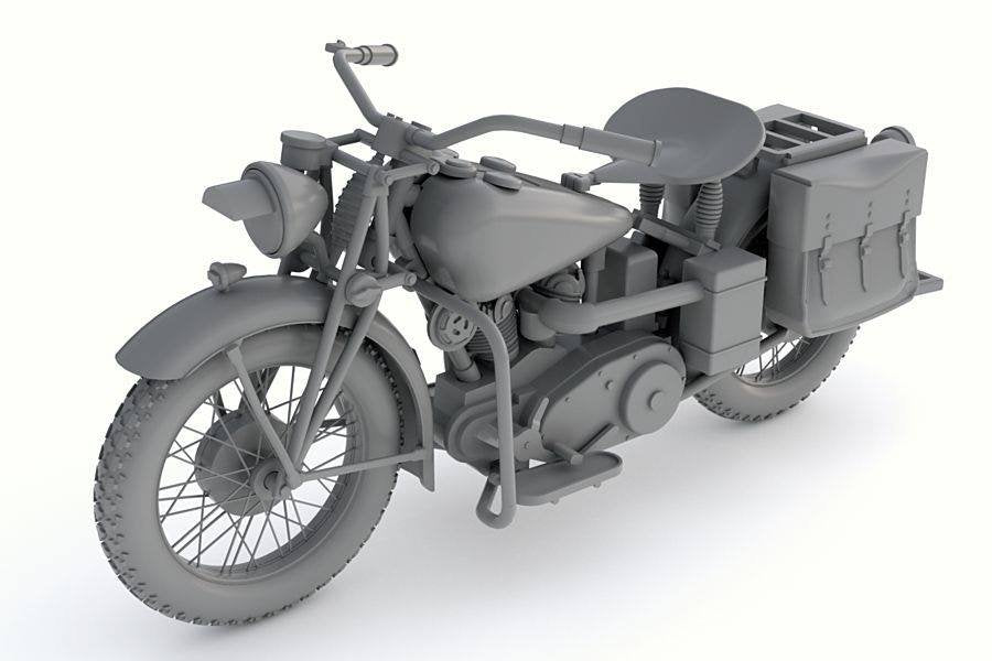 Thunder Model 35003 US Military Motorcycle Indian 741B 1/35 – Bild 6