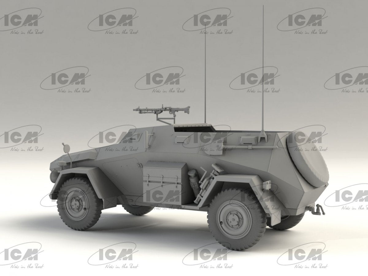 ICM 35112 Sd.Kfz. 247 Ausf.B with MG 34 machine gun 1/35 – Bild 5