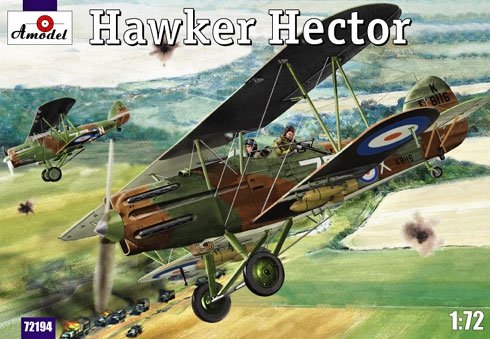 Maquette A-Model 72194 Avion de reconnaissance et de chasse britannique Hawker Hector 1/72