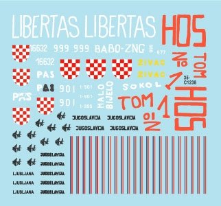 Star Decals 35-C1238 Domovinski Rat / Homeland War 1991-95. T-34/85M 1/35 – zdjęcie 3