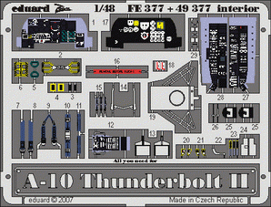 Intérieur Eduard 49377 A-10 1/48 Italeri 